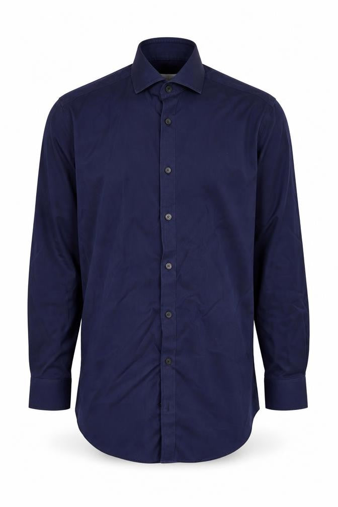 Charles Tyrwhitt Men's Blue Long Sleeve Extra-Slim Shirt