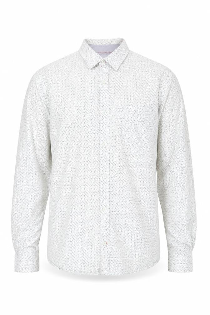White Stuff Men's M White Slim Fit Graphic Shirt