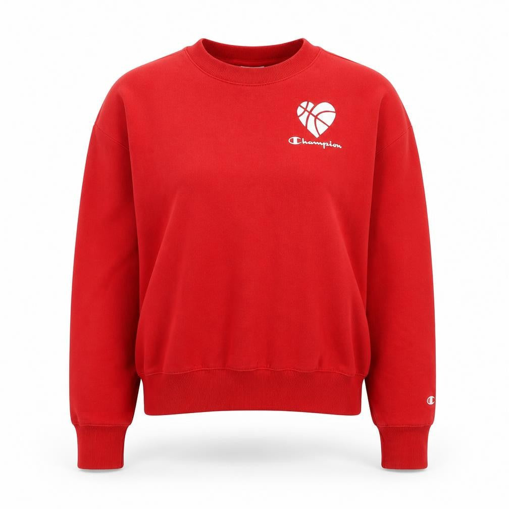 Champion Red Pullover Sweatshirt XS Unisex Logo