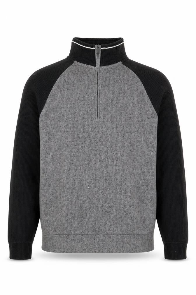 Craghoppers Men's Grey 1/2 Zip Knit Sweatshirt L