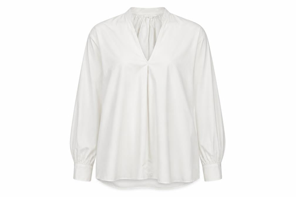 COS Women's White Blouse, Size 12, Long Sleeve