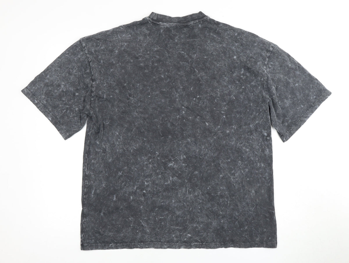 Topshop Women's Grey T-Shirt Size 8