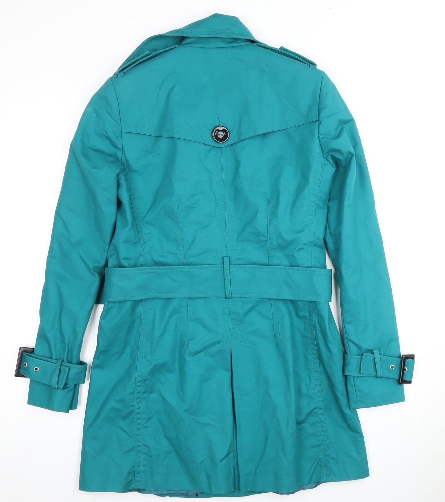Marks and Spencer Women's Green Trench Coat UK 8