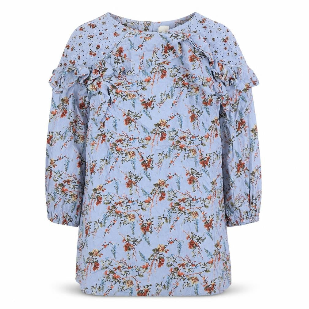 Next Girls Multicoloured Long Sleeve Floral Dress 8 Years
