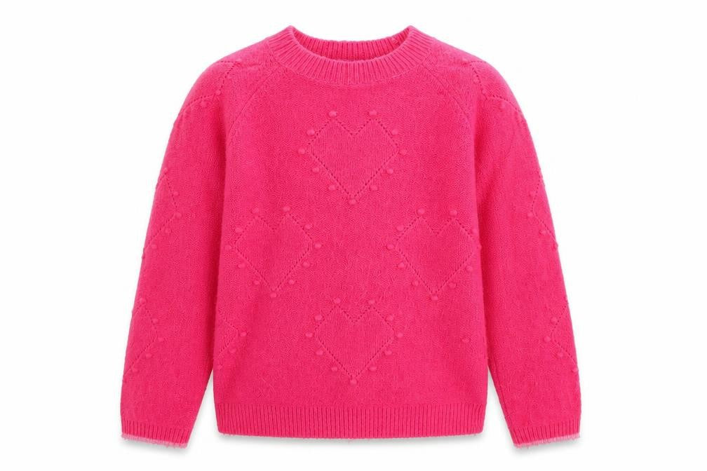 Joules Girls Pink Pullover Jumper, 9 Years, Crew Neck