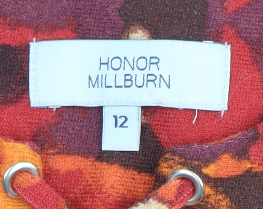 Honor Millburn Women's Multicoloured Floral Tunic Blouse