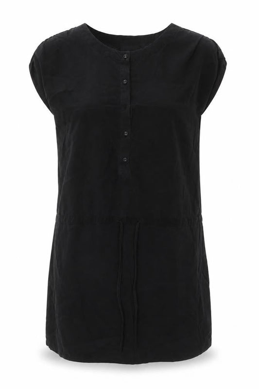 Warehouse Women's Black Silk Sleeveless Dress Size 14