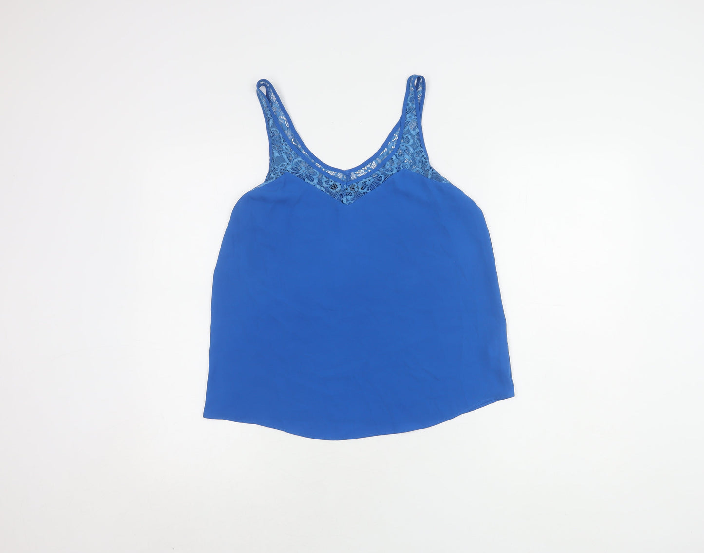Oasis Women's Blue Lace Camisole Tank Top Size 8