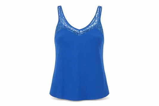 Oasis Women's Blue Lace Camisole Tank Top Size 8
