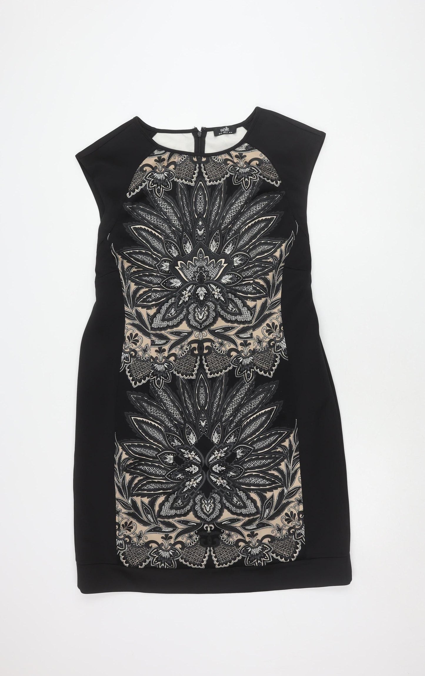 Wallis Women's Black Sleeveless Dress Size 18