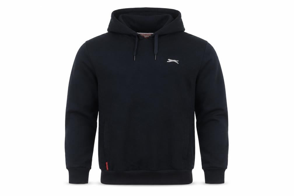 Slazenger Men's Black Hoodie M Pullover Cotton Blend