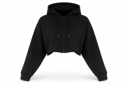 Warehouse Women's Black Hooded Zip Hoodie - Small
