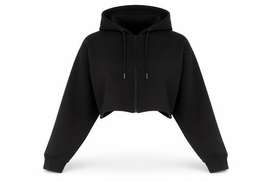 Warehouse Women's Black Hooded Zip Hoodie - Small