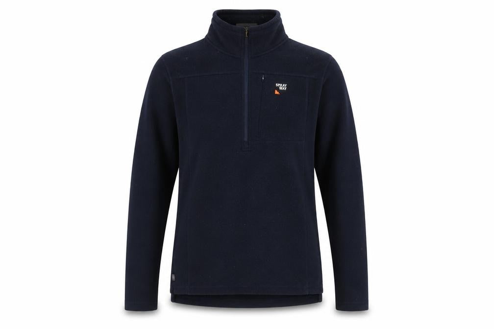 Sprayway Men's Black M 1/2 Zip Fleece Pullover Sweatshirt