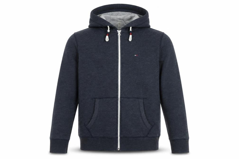 Hilfiger Denim Men's Blue Hooded Jacket Size M