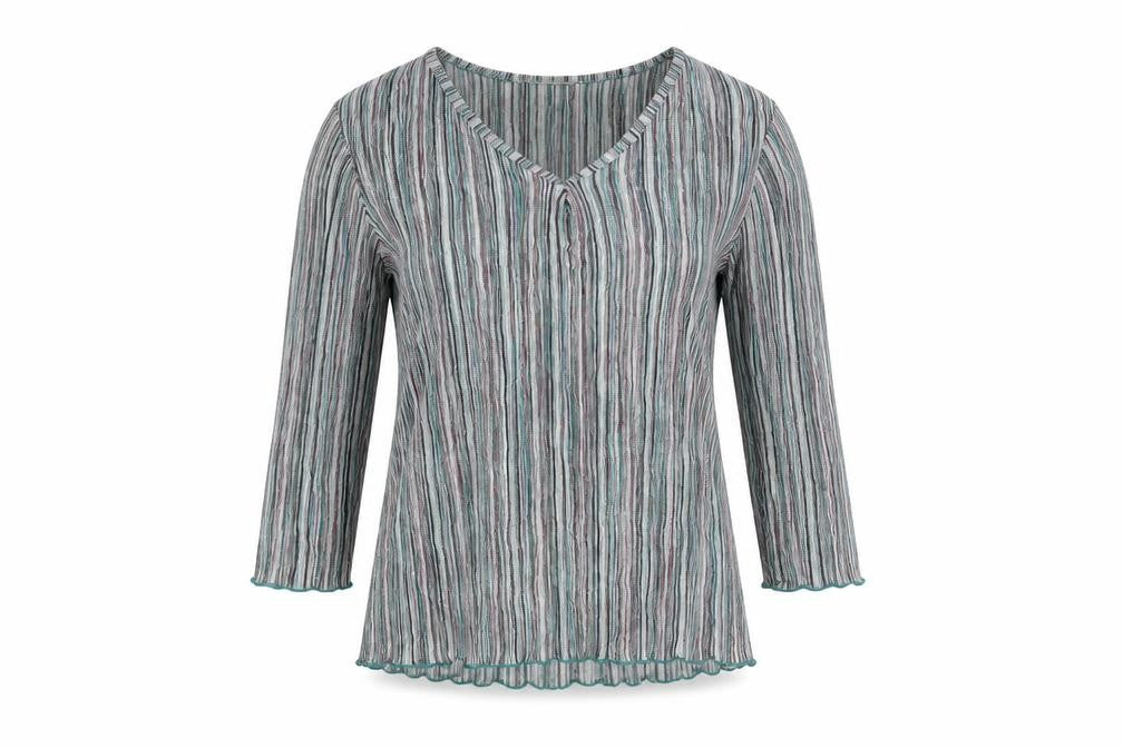Klass Women's Multicoloured Striped Knit Top S
