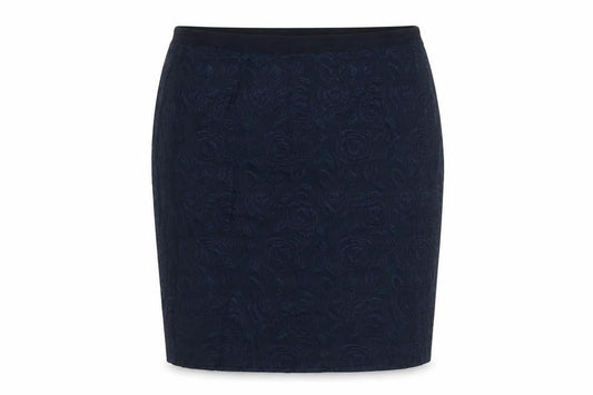 Jigsaw Women's Blue Silk Blend Floral Pencil Skirt