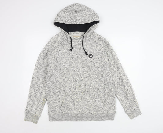 Hollister Men's Grey Pullover Hoodie Size S