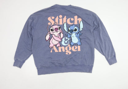 Preloved Primark Women's Stitch Blue L Sweatshirt Pullover - Back
