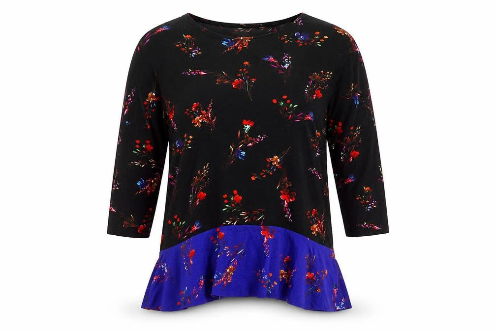Phase Eight Women's Floral Top, Size 12, 3/4 Sleeve
