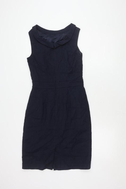 Boden Women's Blue Cotton Pencil Skirt Size 10