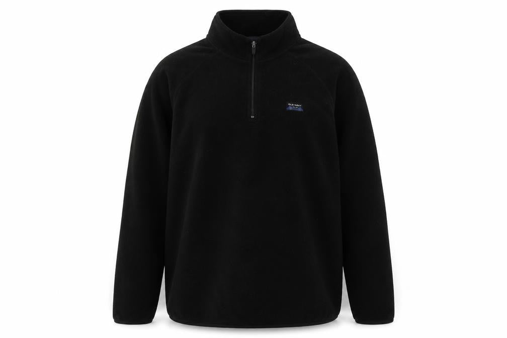 Old Navy Women's Black Pullover 1/4 Zip Sweatshirt Size L