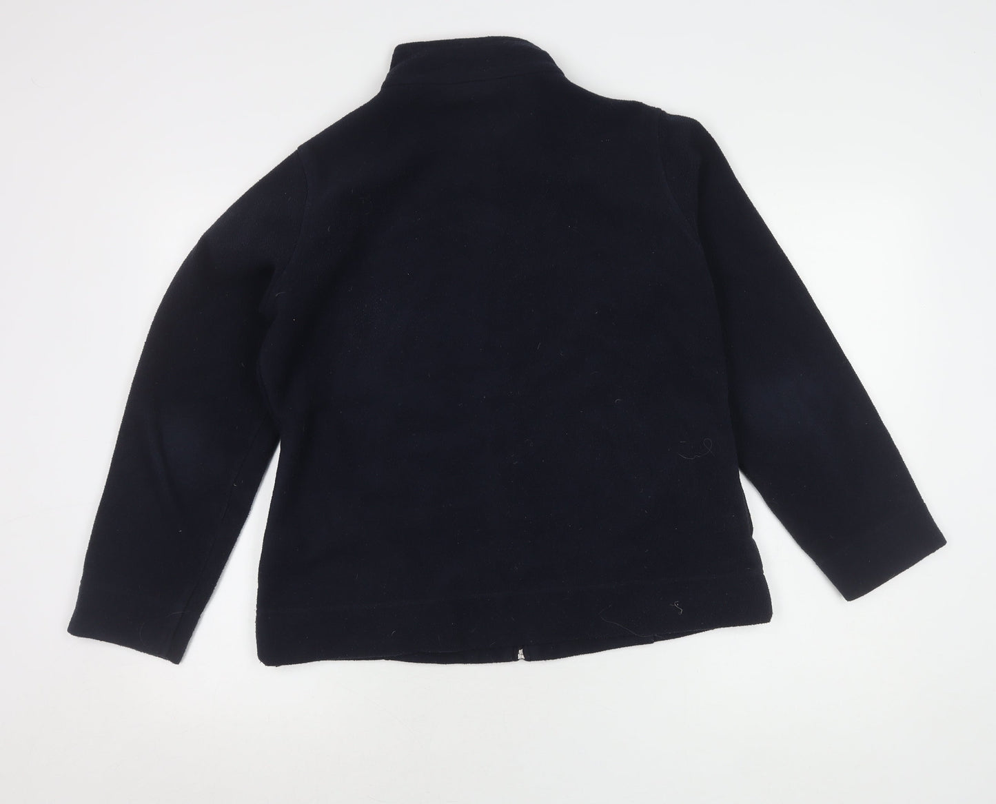 EWM Women's Blue Fleece Jacket M 14-16 Casual Full Zip