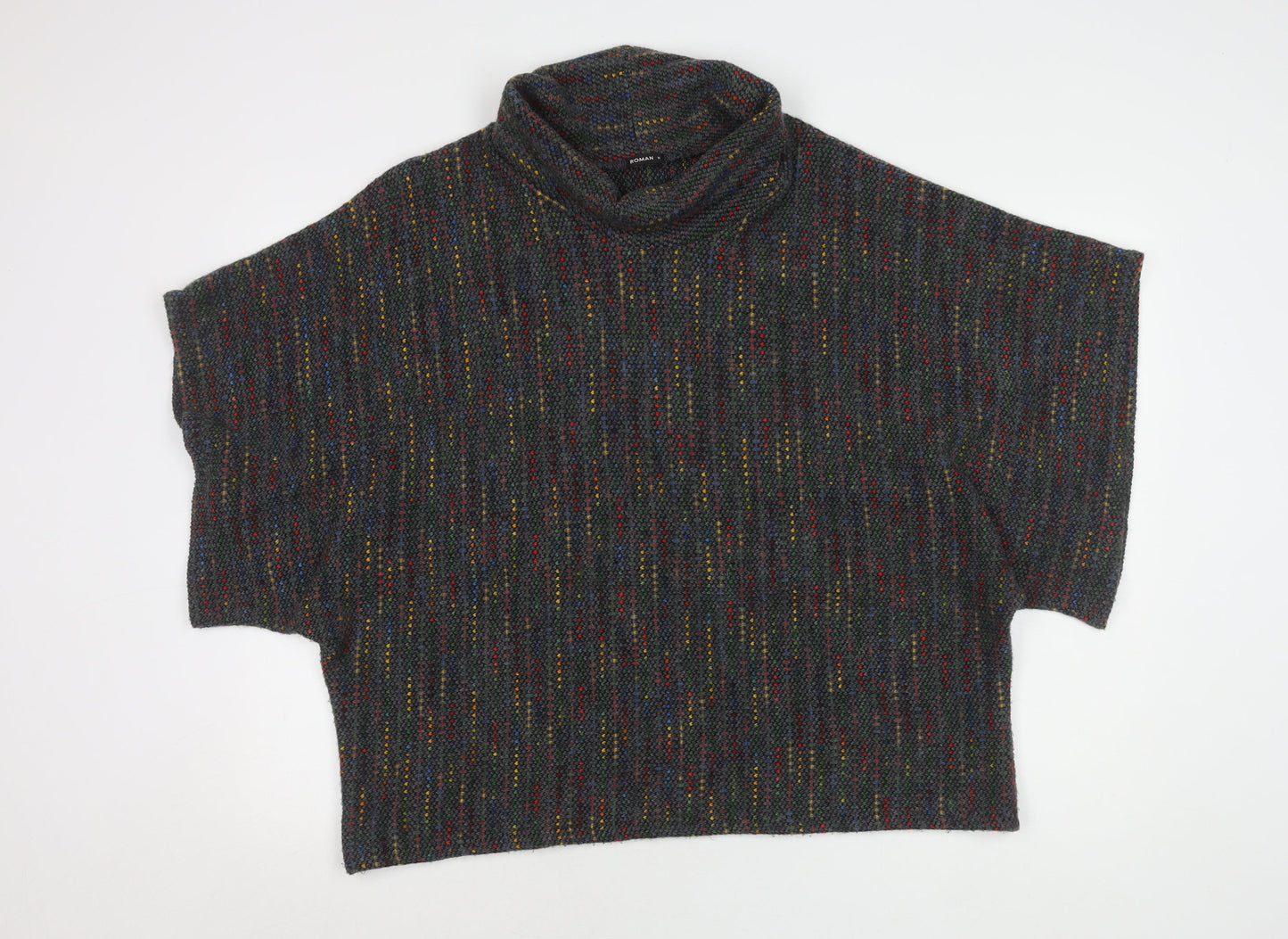 Roman Women's Multicoloured Cowl Neck Knit Jumper M