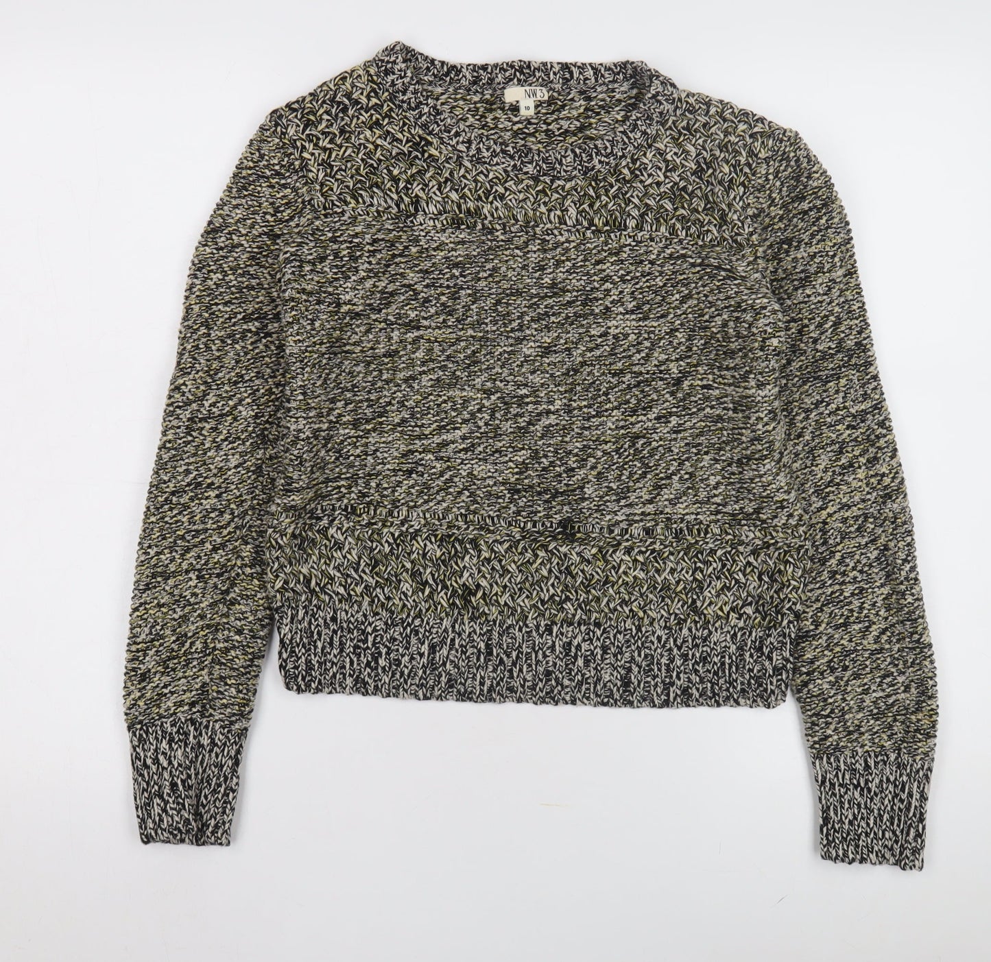 NW3 Women's Multicoloured Cotton Pullover Jumper, Size 10