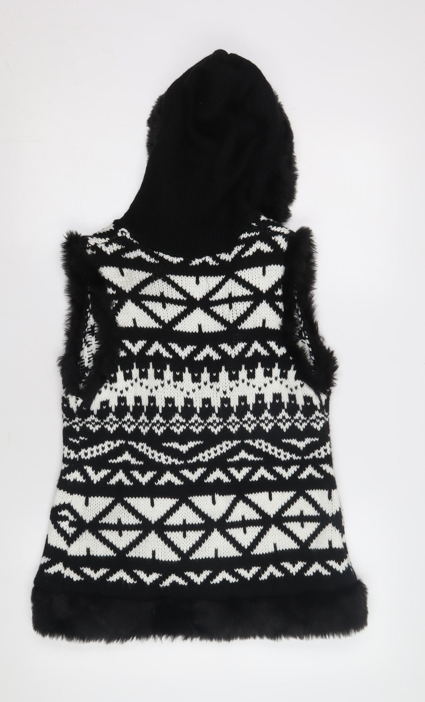 Jessica Simpson Women's Black Hooded Vest in M