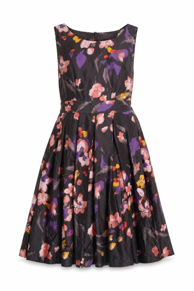 H&M Women's Multicoloured Floral A-Line Dress Size 12
