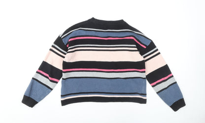 H&M Women's XS Multicoloured Striped Pullover Jumper