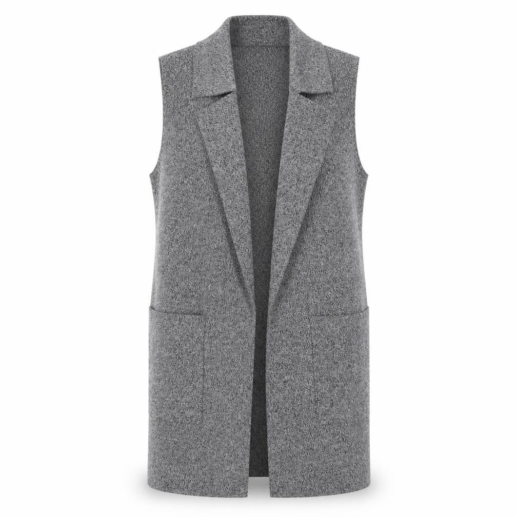 Stradivarius Women's Grey Waistcoat Size S Casual