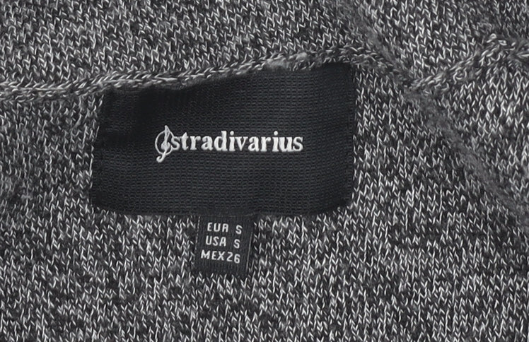 Stradivarius Women's Grey Waistcoat Size S Casual