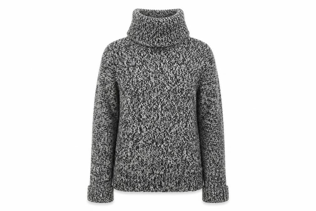 mercer&madison Women's Grey Roll Neck Jumper - S, Pullover
