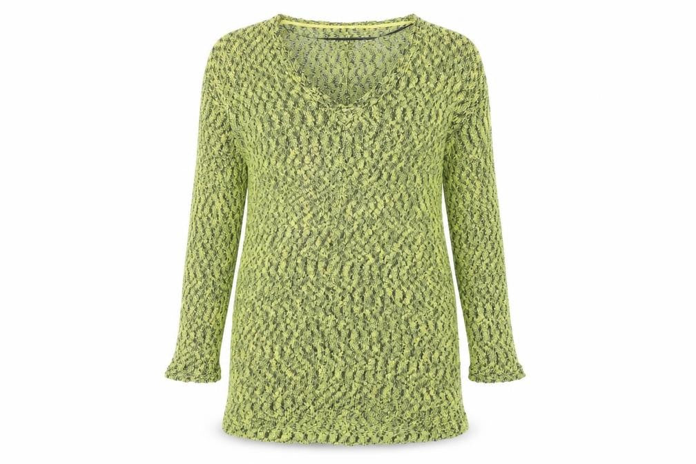 Staple Women's Green Open-Knit Pullover Jumper Size 12