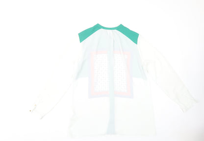 H&M Women's Multicoloured Geometric Blouse Size 10