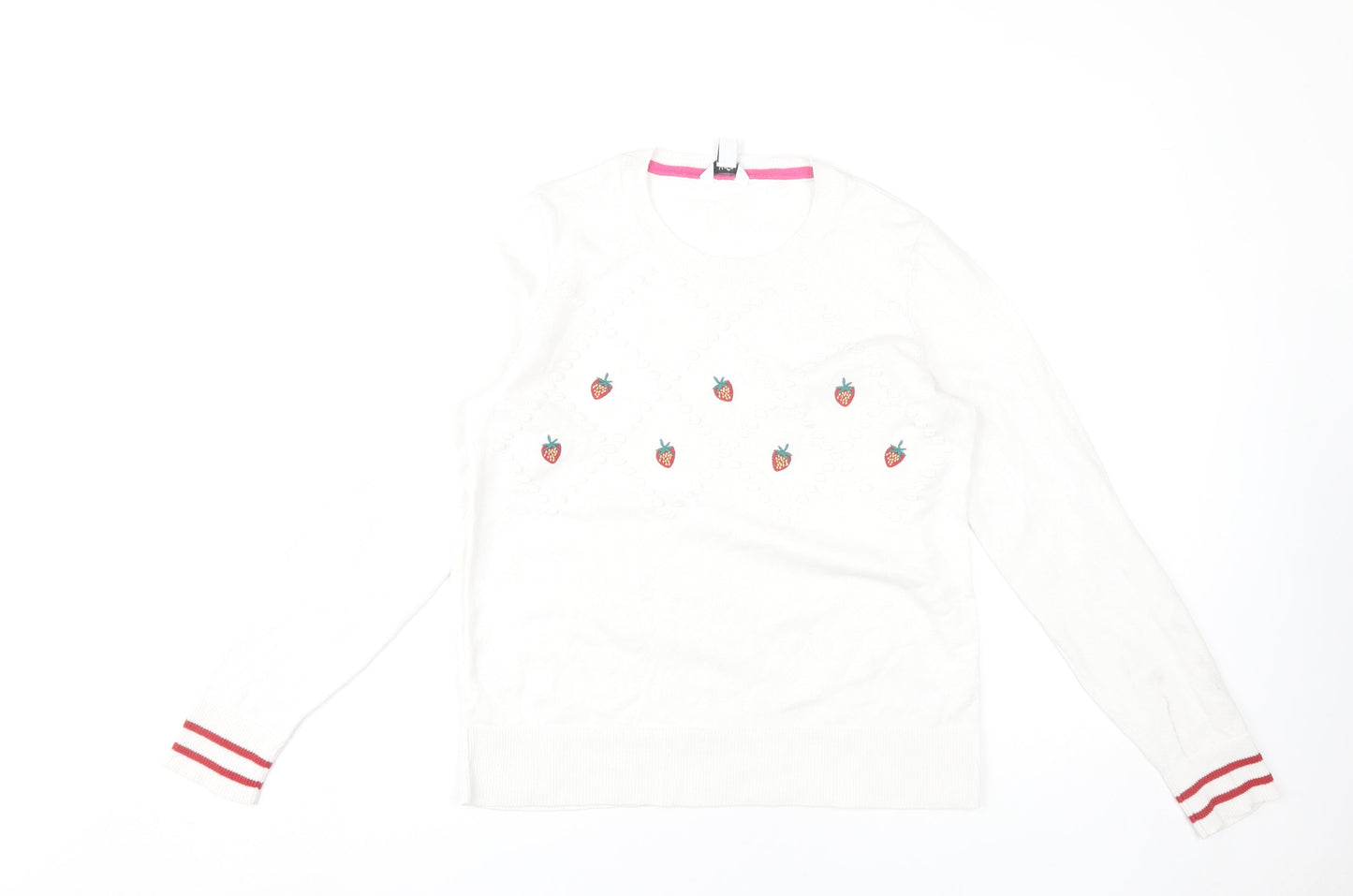 M&Co Women's Ivory Pullover Jumper Size 10