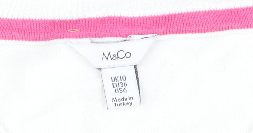 M&Co Women's Ivory Pullover Jumper Size 10