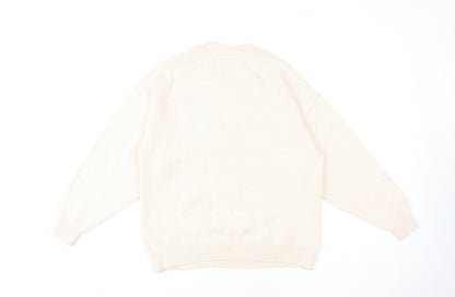 Back view of ASOS Women's Beige Nature jumper, size 4