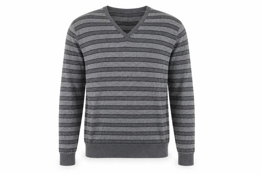 Marks & Spencer Grey Striped Men's S Pullover