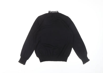 Next Women's Black Pullover Jumper, Size M, High Neck