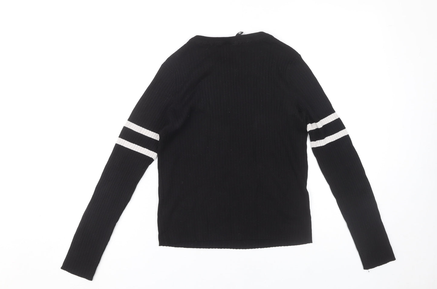H&M Women’s Black Long Sleeve Knit T-Shirt M
