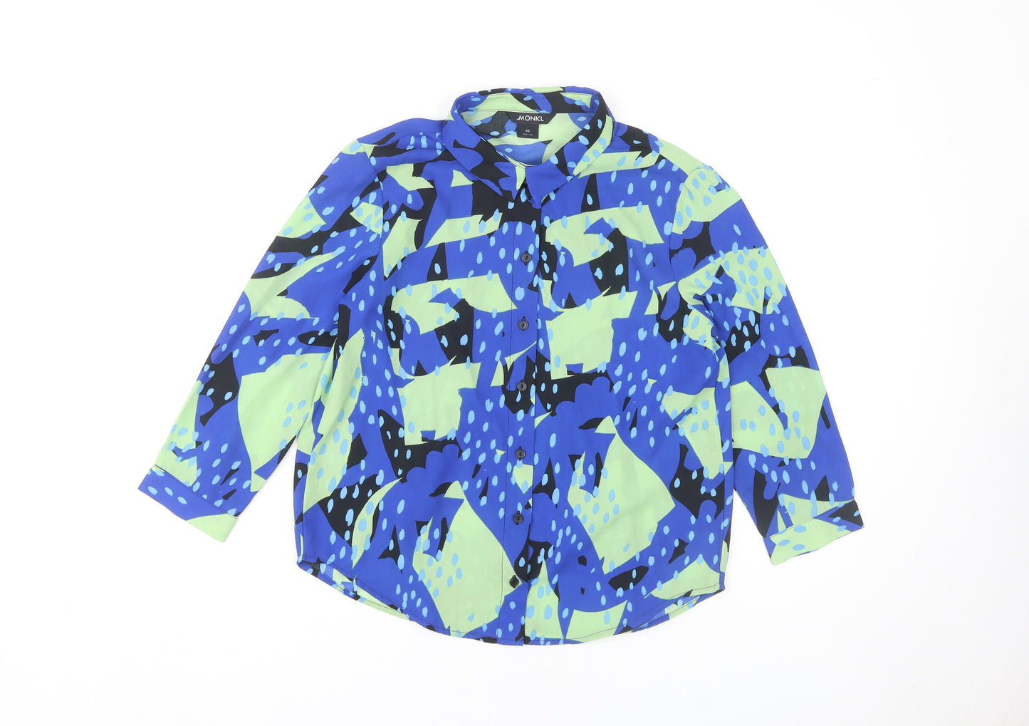Monki Women's Geometric Button-Up Shirt XS