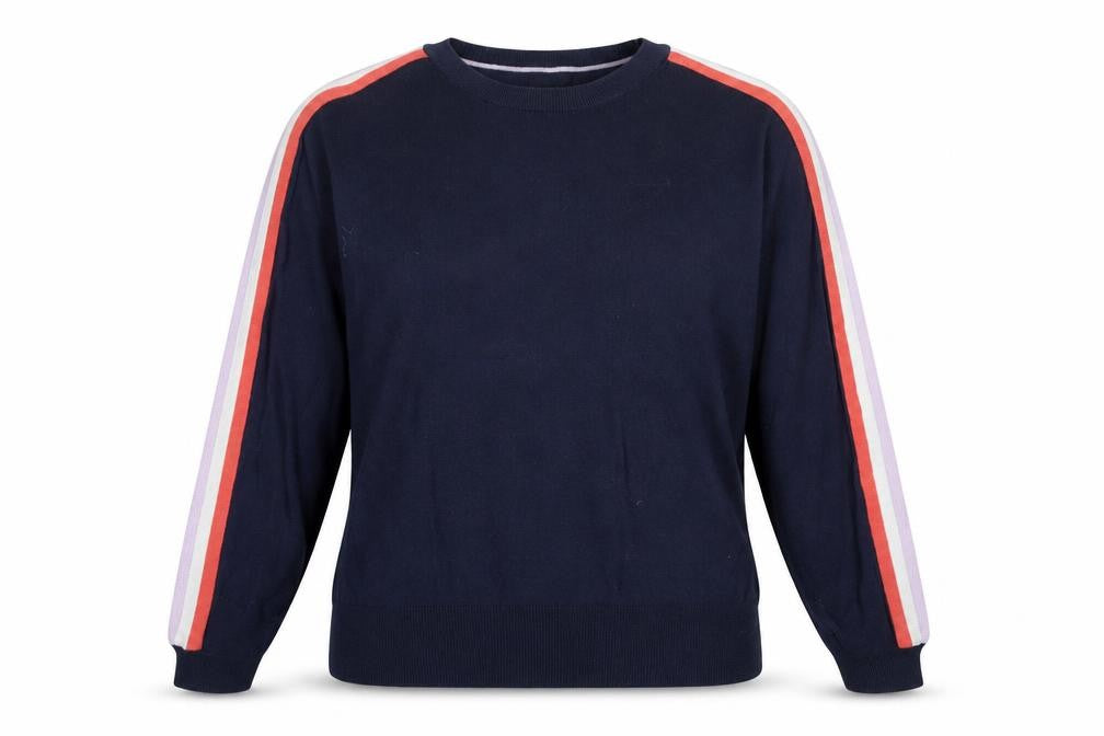 M&Co Women's Blue Crew Neck Jumper Size 14