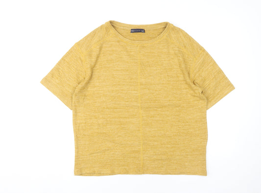 Marks and Spencer Women's Yellow T-Shirt Size 12