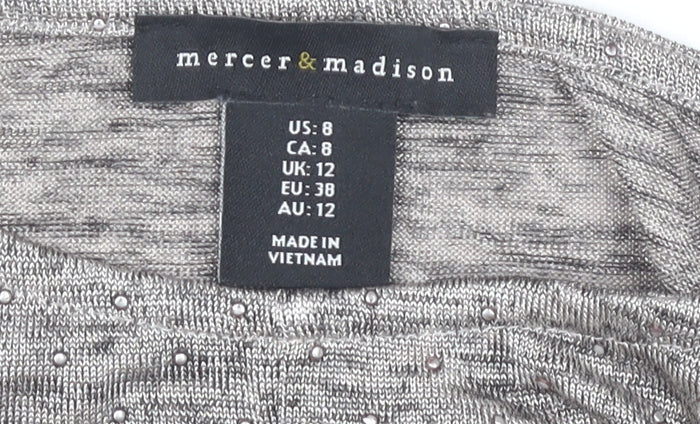 Mercer & Madison Women's Grey Sleeveless Top UK 12