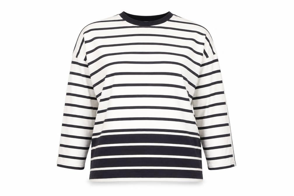 Next Women's White Striped Sweatshirt XL