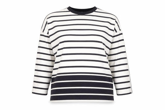 Next Women's White Striped Sweatshirt XL