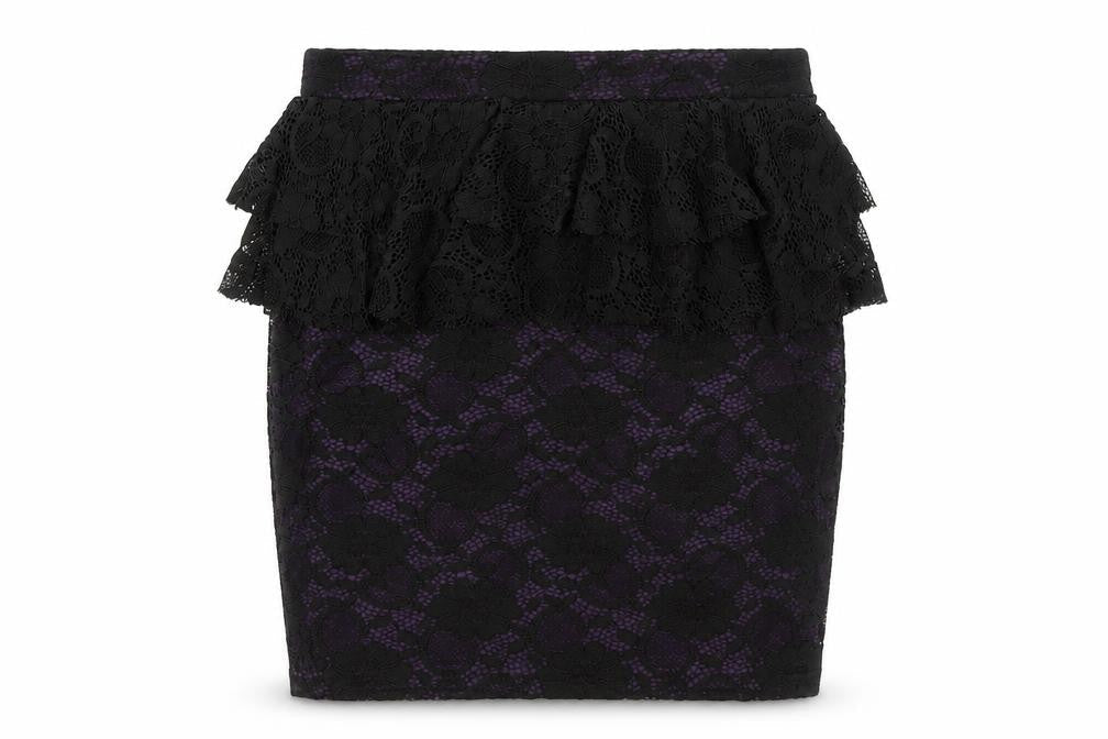 Black Lace Layered Party Skirt Size 10 - PrettyLittleThing
